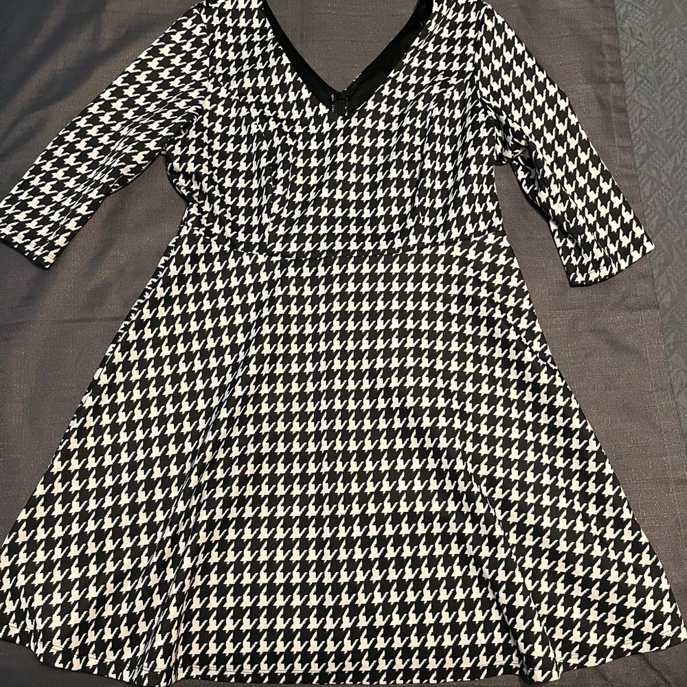 Houndstooth Skater Dress by Lucie Lu Size 3x